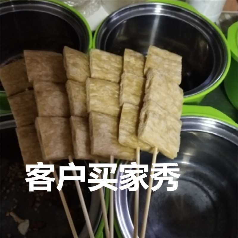 豆腐串干货 素串夜市烧烤豆皮串商用110串火锅麻辣烫豆制品豆干串 - 图0