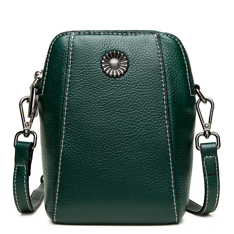 那片云真牛皮手机包女2020斜挎包包 那片云手机包