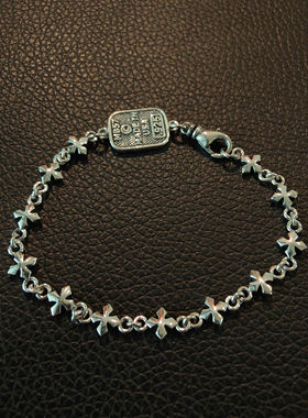 十字架KINGBABY刻字纯银925手链