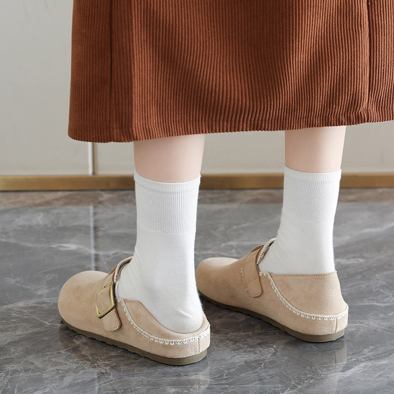 全包勃肯鞋女2026新款春秋可踩脚单鞋休闲踩后跟懒人鞋平底孕妇鞋,淘宝优惠券,粉丝福利购,淘宝优惠卷