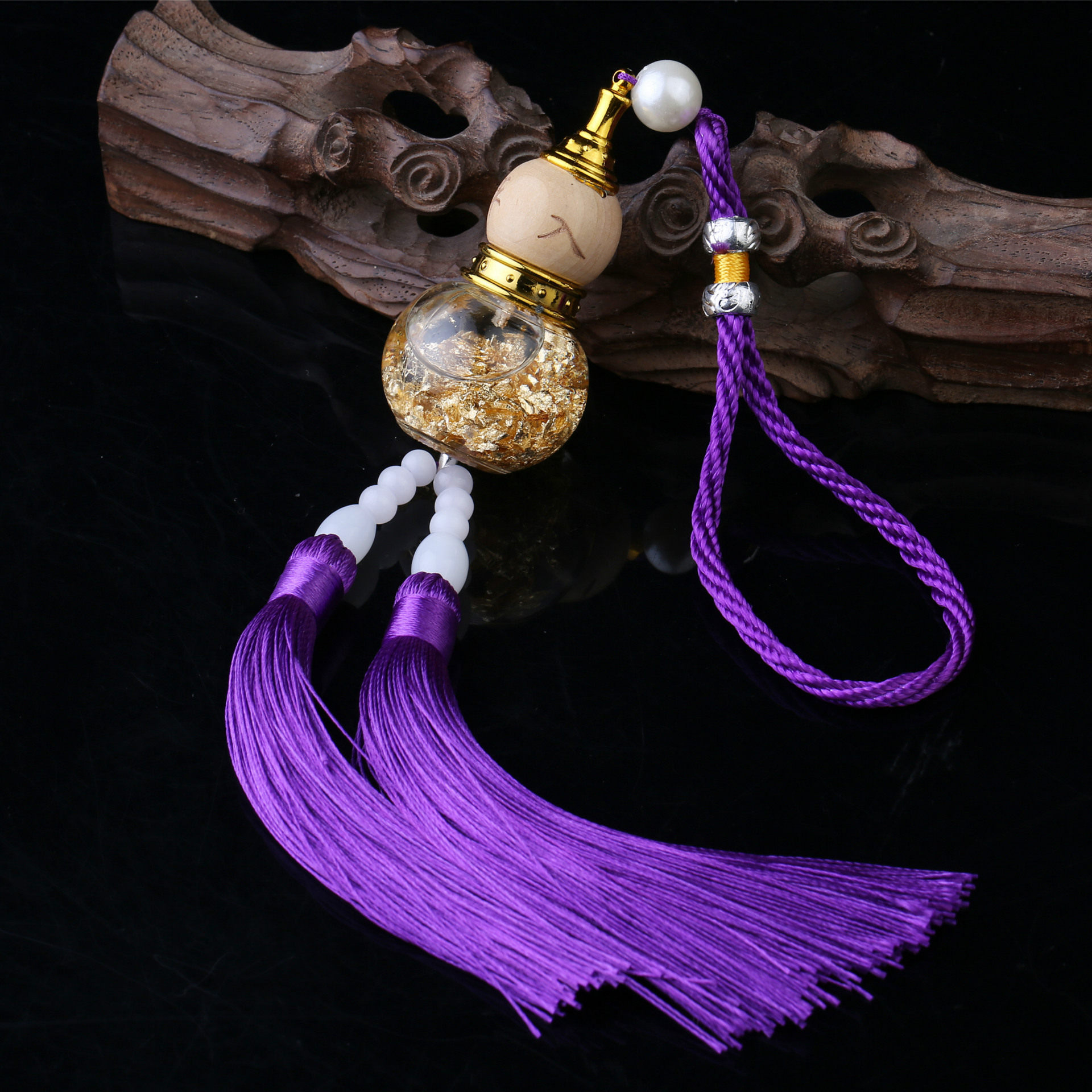 汽车车挂吊坠金箔葫芦饰品车用品车内后视镜保平安符车载挂饰,淘宝优惠券,粉丝福利购,淘宝优惠卷