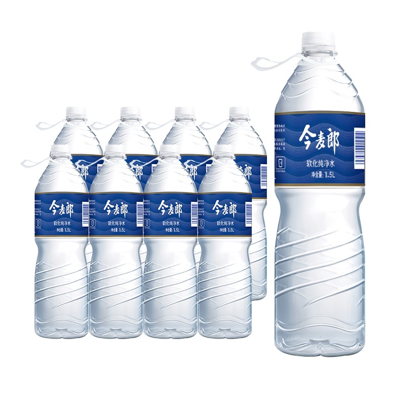 今麦郎软化纯净水1.5L*8瓶整箱特批价包邮家庭大瓶饮用水非矿泉水 - 图0