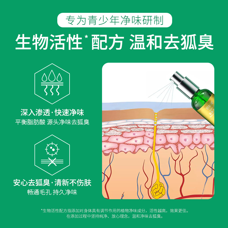 儿童青少年狐臭净味水止汗露学生去腋臭异味持久狐臭净正品舒友阁