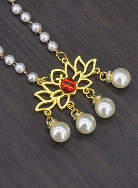 仿珍珠合金珠链女日常项链软璎珞