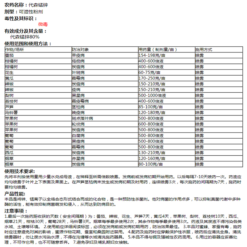 80%代森锰锌新全络合态代锰盛美乐利民洛河25kg 大包装杀菌剂50斤 - 图0