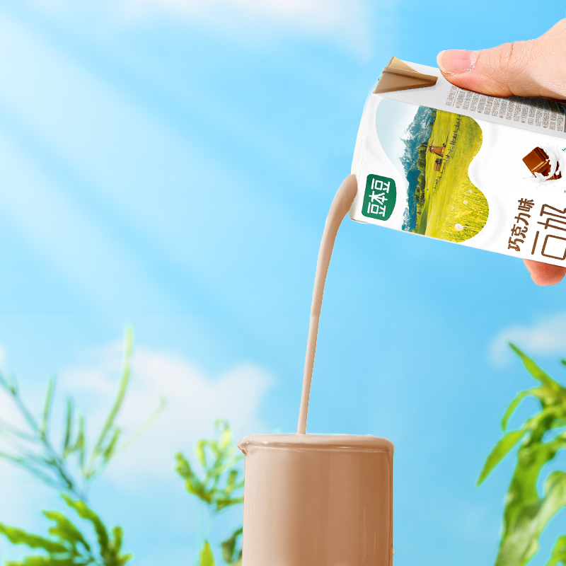 豆本豆官方巧克力豆奶250ml*20盒整箱营养早餐奶植物蛋白饮料饮品