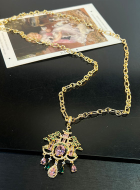 新娘锆石项链耳环套装轻奢气质百搭锁骨链送女友闺蜜晚宴礼服首饰