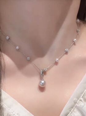 夏季爆款满天星闪耀珍珠项链女