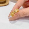Adjustable money Duoduo coins string copper coins ring for women