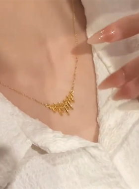 碎冰冰律动音符项链女