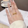 Adjustable money Duoduo coins string copper coins ring for women