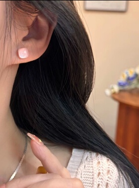 六件套甜美耳环炫彩星空方糖耳钉