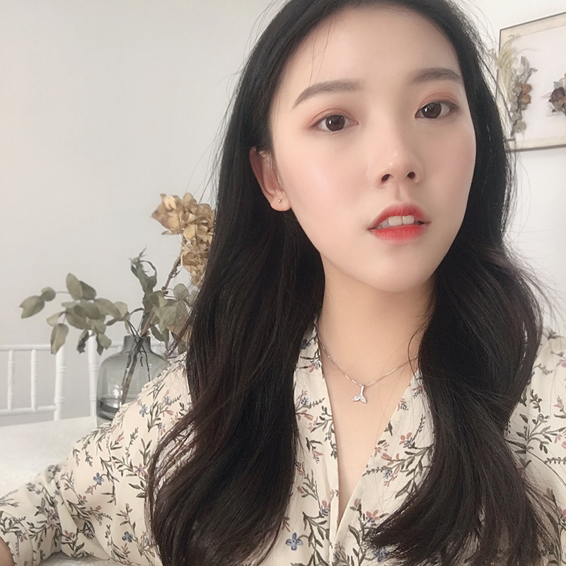 海豚人鱼尾纯银项链女韩版简约学生森系气质创意百搭潮颈链锁骨链 海豚人鱼尾纯银项链女韩版简约学生森系气质创意百搭潮颈链锁骨链