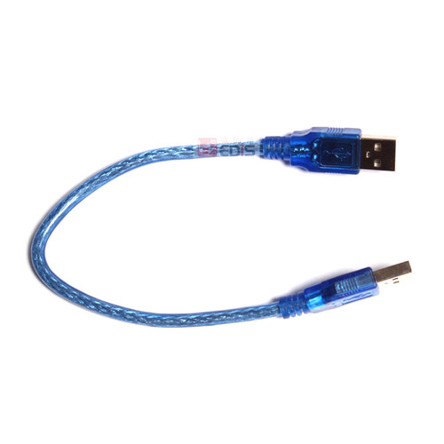 30cm USB2.0透明蓝数据线AM-AM公对公线双头USB线USB对录线连接线 - 图3