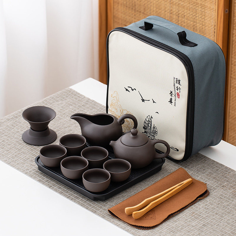 紫砂茶具茶壶三才盖碗茶杯旅行茶具户外便携车载定制logo公司礼品,淘宝优惠券,粉丝福利购,淘宝优惠卷