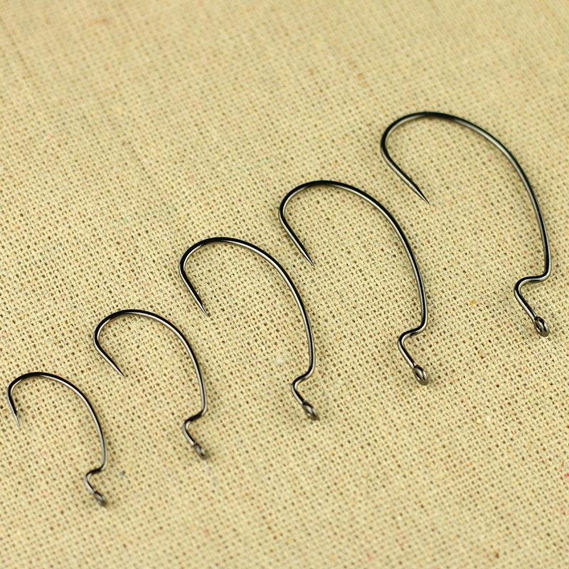 路亚加强9003曲柄钩宽腹窄腹鲈鱼鳜鱼海钓鲅鱼钩散装倒钓德州钓组 - 图2