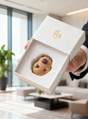 卡通动物树脂桌面摆件礼盒送礼