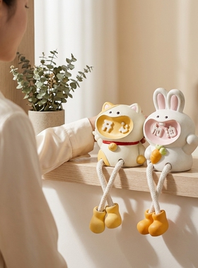 可爱动物树脂桌面摆件礼盒送礼