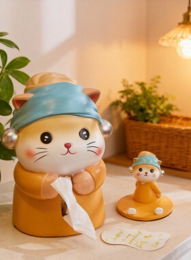 创意可爱卡通树脂收纳摆件套组