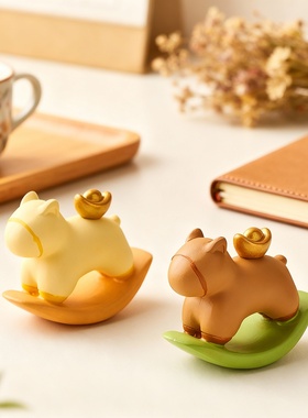 新中式动物树脂桌面摆件乔迁礼