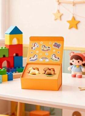 卡通小马树脂桌面摆件礼盒礼物