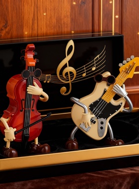 卡通音乐乐器桌面摆件礼盒