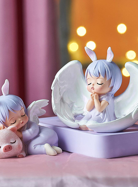 ins女孩可爱风床头柜房间装饰品