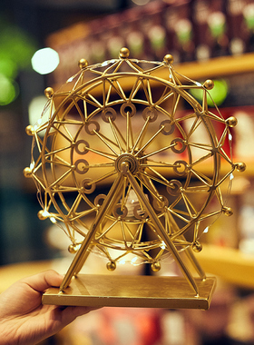 北欧风网红卧室理发店吧台装饰品