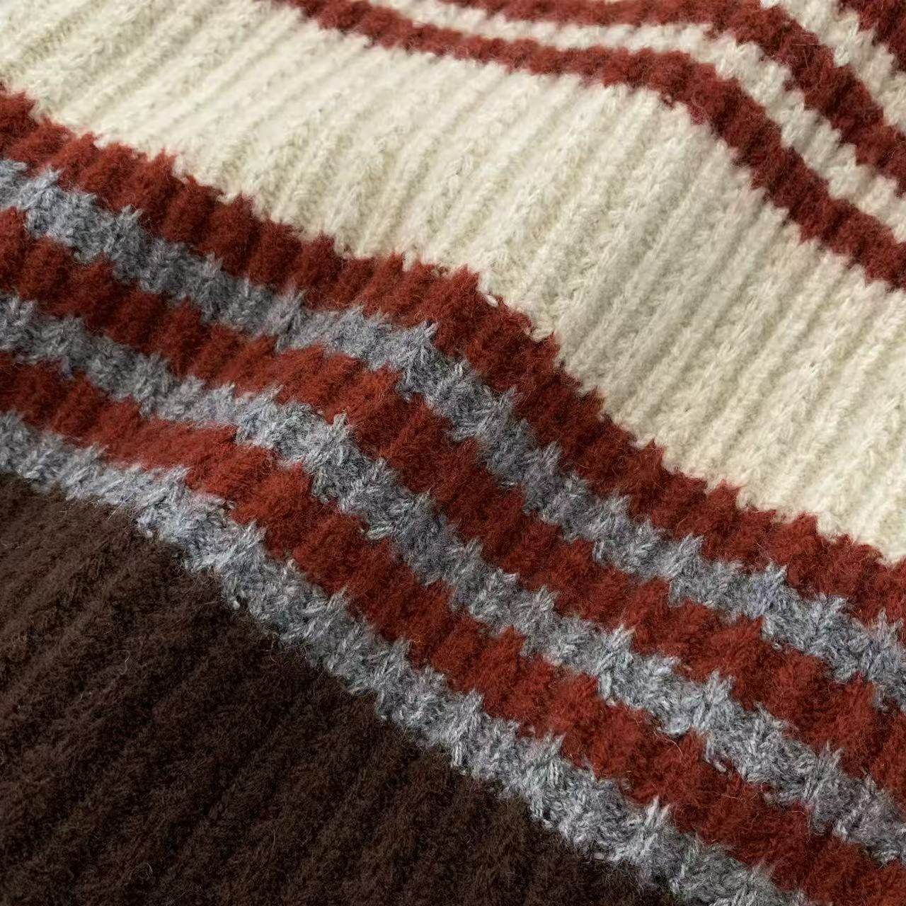 SANMI/叁米  撞色条纹针织马甲  2415,淘宝优惠券,粉丝福利购,淘宝优惠卷