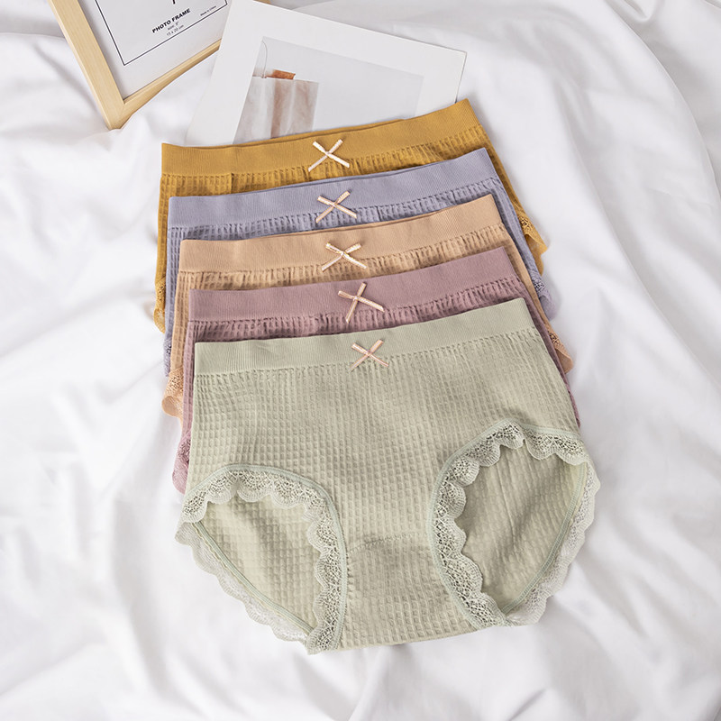 北极绒纯棉裆薄款透气女生三角内裤 北极绒晓明周内裤