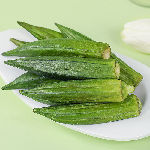 秋葵干即食果蔬脆秋葵脆干脱水蔬菜片秋癸非高温油炸萝卜儿童零食-图2