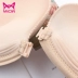 MiiOW / Cat Man No Steel Ring Bra Front Kiểu nút Mid Back Đồ lót nữ được tập hợp trên đồ lót nhận - Bộ đồ lót