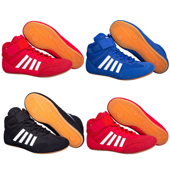 Wear-resistant and breathable boxing shoes with non-slip soles