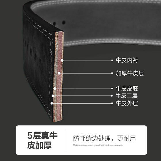 Fitness strength belt with strong support