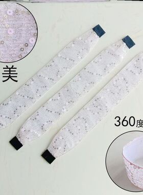 粘头发魔法贴大号透气亮丝亮片刘海贴发箍头箍发带闪亮女童新款
