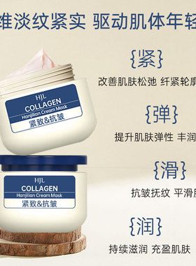 夯爆了！胶原抗皱乳霜面膜抗皱紧致修护睡眠PRP乳霜涂抹式面膜