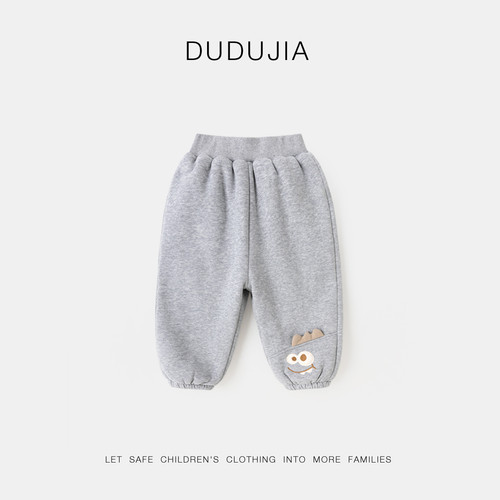 嘟嘟家宝宝裤子秋冬儿童长裤冬季加绒男童冬装女童童装休闲裤保暖 - 图1