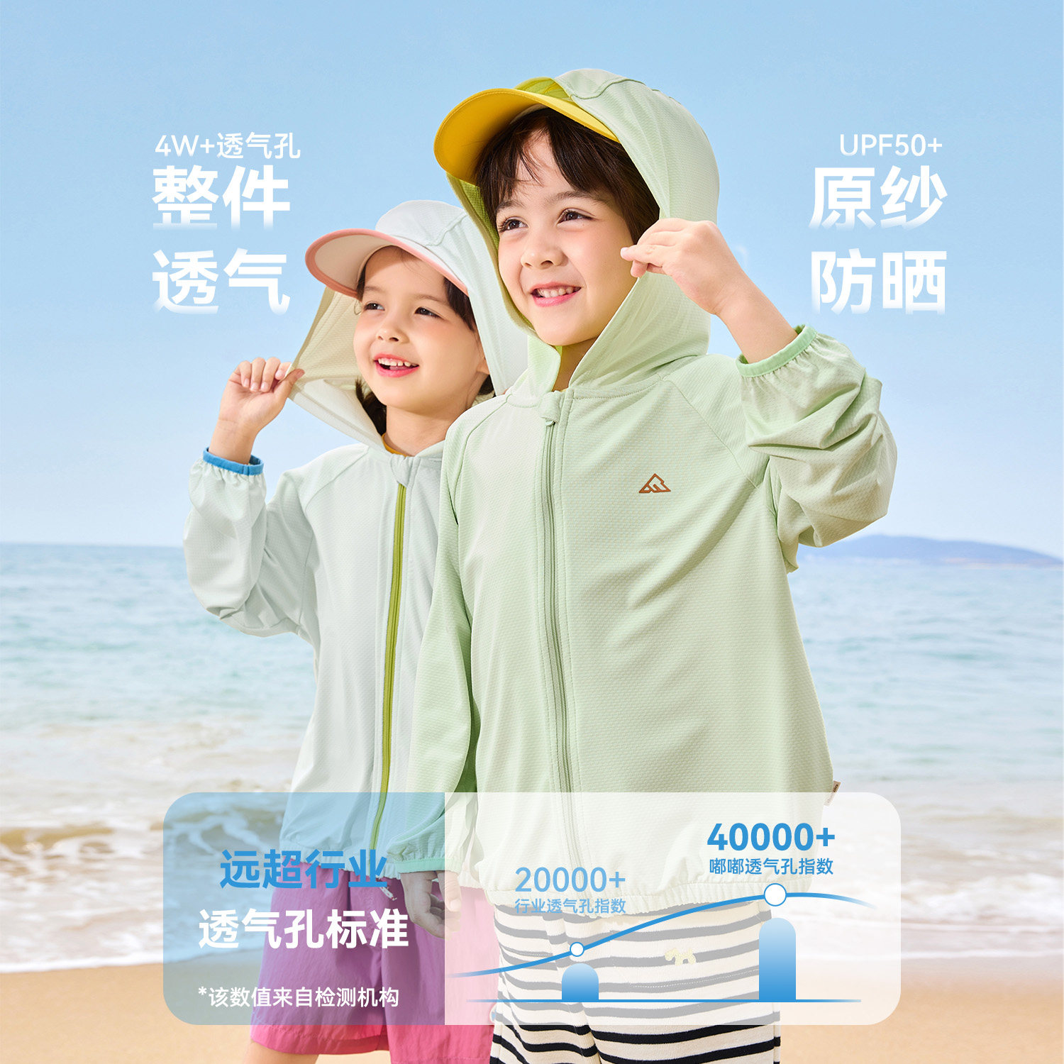 UPF50+嘟嘟家儿童防晒衣宝宝外套薄款男童轻薄女童夏装婴儿皮肤衣