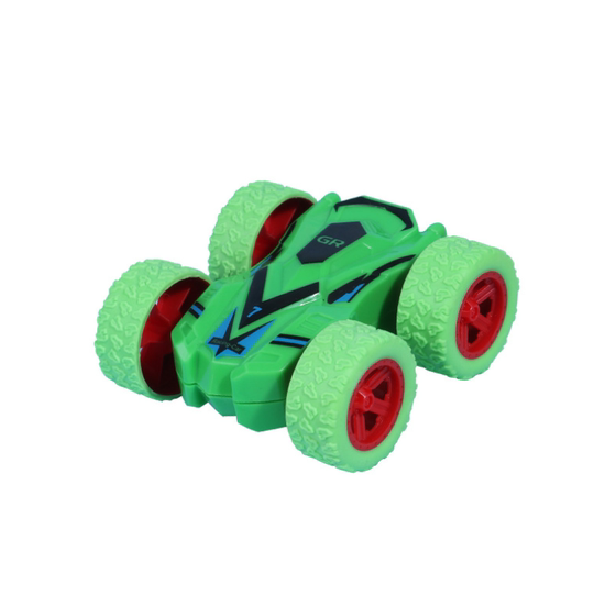 Creative double-sided inertia car four-wheel drive flip racing car children's toy car kindergarten gift small prizes street stall hot sale