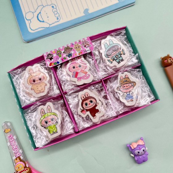 Cartoon Dudu Eraser for primary school students, no crumbs, creative shape, three-dimensional eraser, children's kindergarten prizes