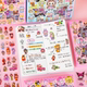 Labubu sticker boxed hand account waterproof diy sticker high-value creative cartoon cute decoration children's small gift