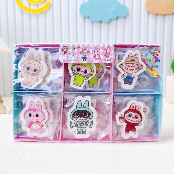 Cartoon Dudu Eraser for primary school students, no crumbs, creative shape, three-dimensional eraser, children's kindergarten prizes