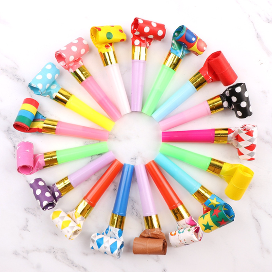 Children's school toy whistle party to cheer up the festival