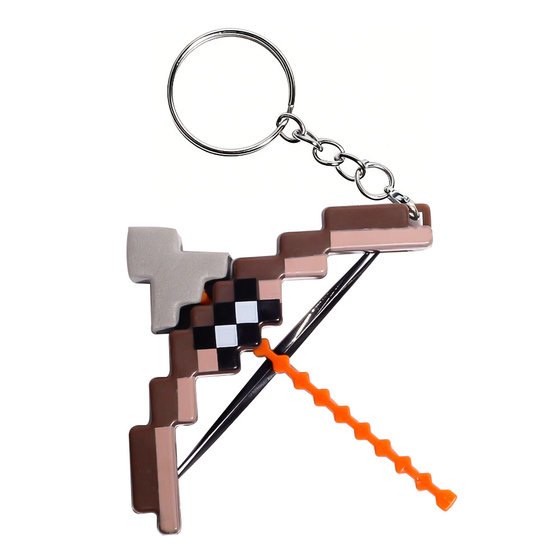 Pixel style mini bow and arrow shooting toys Minecraft children's educational early education toys street stall hot sale wholesale