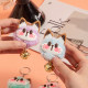 Bell Lucky Cat Plush Pendant Keychain Niche School Bag Best Friend Dormitory School Activity Doll Gift