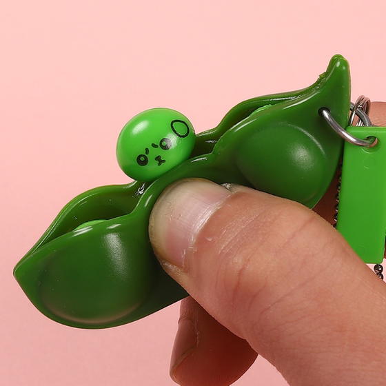 Squeeze edamame and peanuts as a creative antidote to boredom