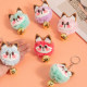Bell Lucky Cat Plush Pendant Keychain Niche School Bag Best Friend Dormitory School Activity Doll Gift