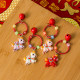 2026 New Year and Spring Festival Small Gifts Year of the Horse Resin Keychain Children's Kindergarten Graduation Elementary School Student Reward Gift