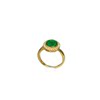 Burmese natural grade A jadeite disc ring