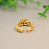Myanmar natural grade A jadeite oval ring